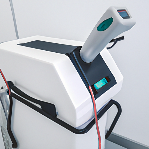 מכונת לייזר בדרגה רפואית המשמשת לטיפולים קוסמטיים כגון הסרת שיער בלייזר.