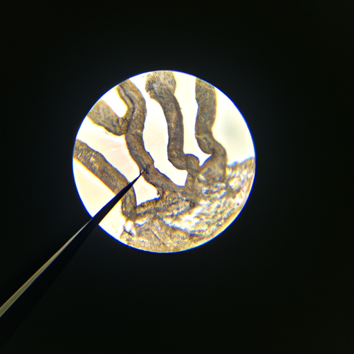 מבט מיקרוסקופי של פטרת ציפורניים